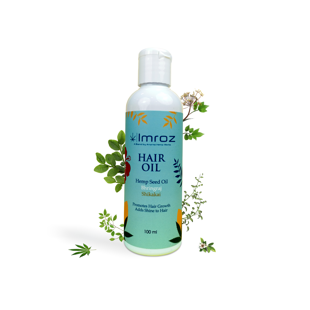 IMROZ HAIR OIL WITH BHRINGRAJ, HEMP SEED OIL & SHIKAKAI