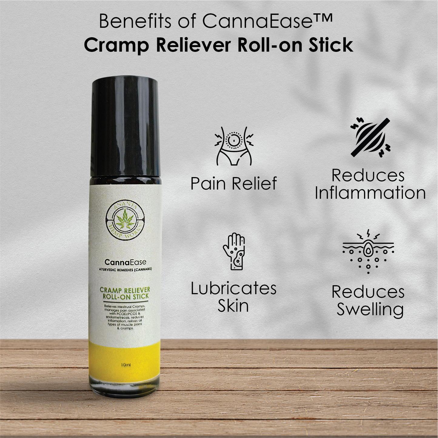 CANNAEASE™ CRAMP RELIEVER (ROLL-ON STICK)