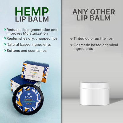 IMROZ LIP BALM WITH HEMP SEED OIL & NARANGI