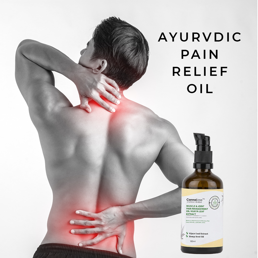 CANNAEASE™ MUSCLE & JOINT PAIN MANAGEMENT OIL - VIJAYA LEAF EXTRACT (FOR EXTERNAL APPLICATION)