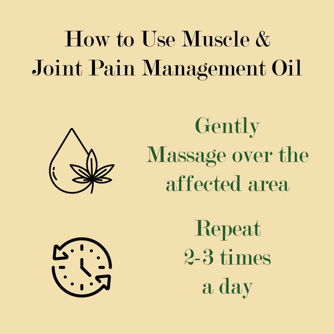 CANNAEASE™ MUSCLE & JOINT PAIN MANAGEMENT OIL - VIJAYA LEAF EXTRACT (FOR EXTERNAL APPLICATION)